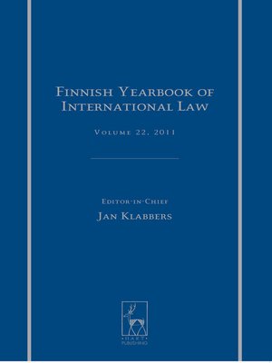 cover image of Finnish Yearbook of International Law, Volume 22, 2011